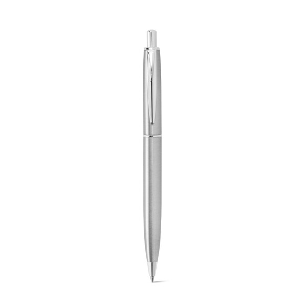 DOOLI. Stainless steel ballpoint pen (53% recycled), with shiny body
