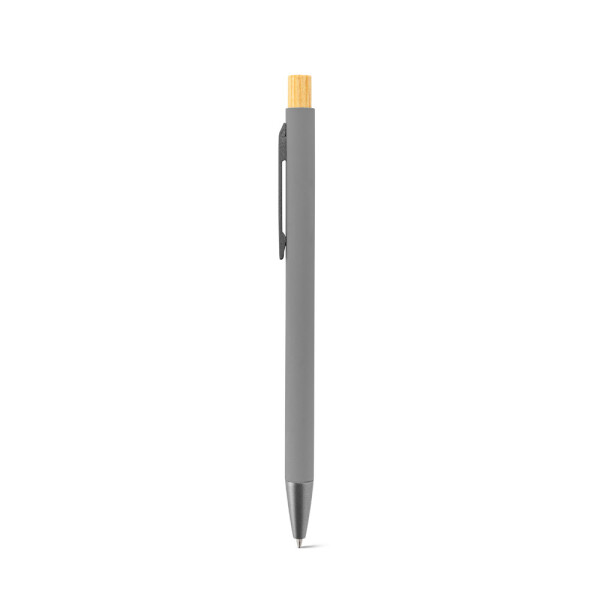 ZYLEN. Ballpoint pen in recycled aluminum (100% rAL), with rubber finish