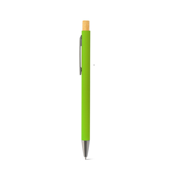ZYLEN. Ballpoint pen in recycled aluminum (100% rAL), with rubber finish