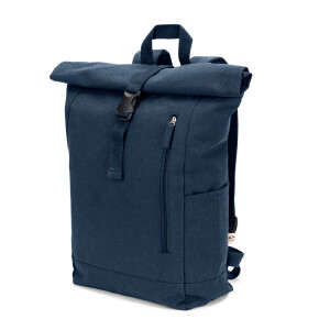 SAINT. Roll top backpack in recycled cotton and recycled polyester (380 g/m²) - Reklamnepredmety