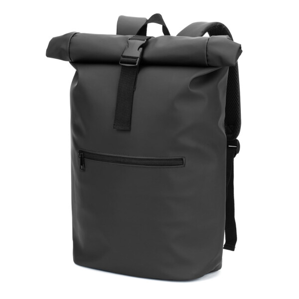 PORTLAND. The PU roll top backpack with a 16" laptop pocket