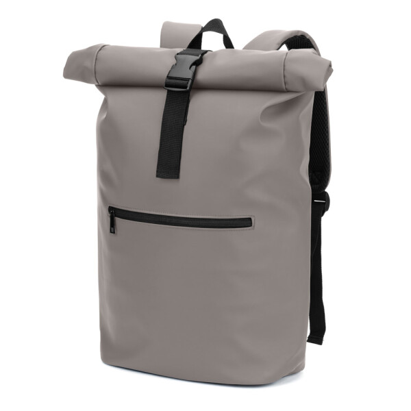 PORTLAND. The PU roll top backpack with a 16" laptop pocket