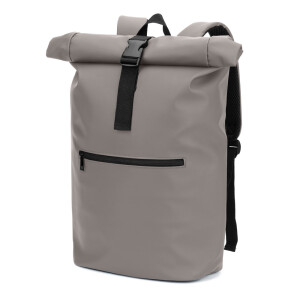 PORTLAND. The PU roll top backpack with a 16" laptop pocket - Reklamnepredmety