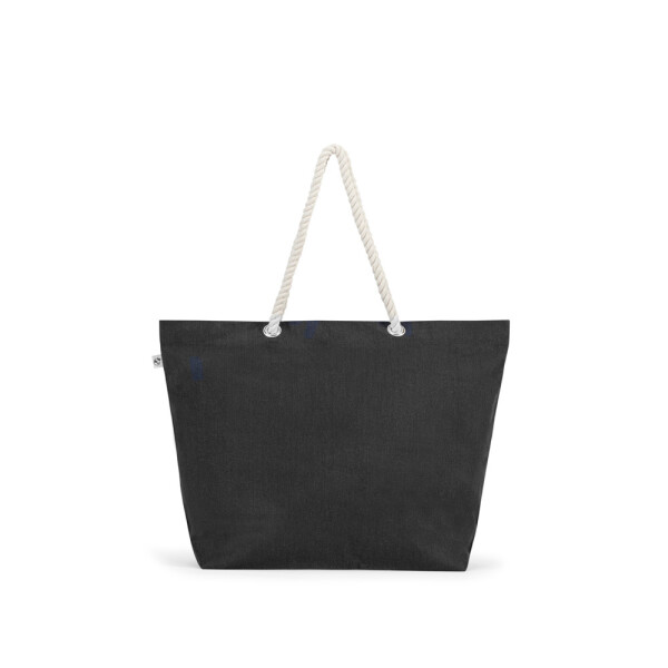 ATHENS. Beach bag in recycled cotton (70%) and recycled polyester (30%) (220 g/m²)