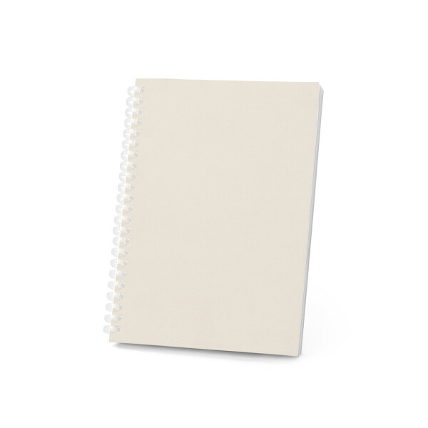 SCHILLER. A5 notepad with flexible cover, made from 100% recycled paper