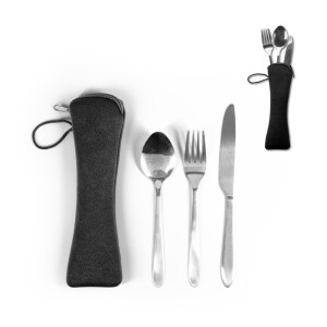 WILEY. 3-piece stainless steel cutlery set - Reklamnepredmety