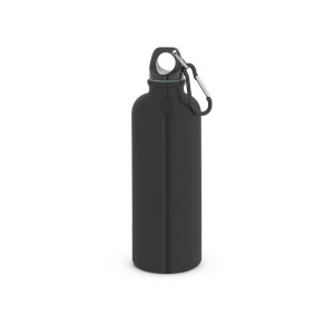 KELCE. Single-wall stainless steel bottle with carabiner clip 550 ml - Reklamnepredmety