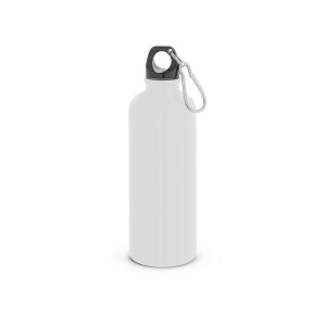 KELCE. Single-wall stainless steel bottle with carabiner clip 550 ml - Reklamnepredmety