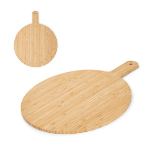 CHEESANO. Round shaped bamboo serving board - Reklamnepredmety