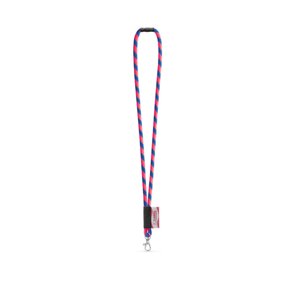 WISBECH. Customized polyamide lanyard,  ø7 x 470 mm