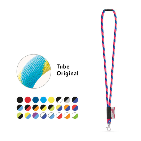 WISBECH. Customized polyamide lanyard,  ø7 x 470 mm