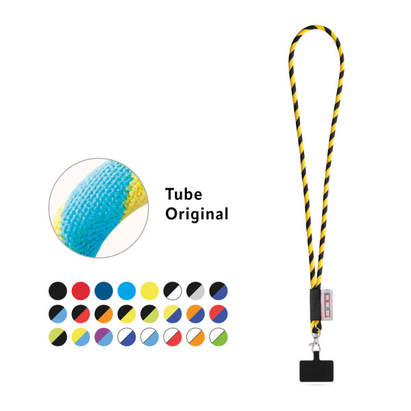 GOSPORT. Customized polyamide lanyard with mobile phone holder