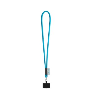 GOSPORT. Customized polyamide lanyard with mobile phone holder - Reklamnepredmety