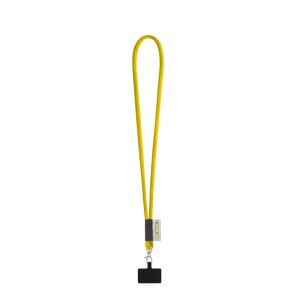 GOSPORT. Customized polyamide lanyard with mobile phone holder - Reklamnepredmety