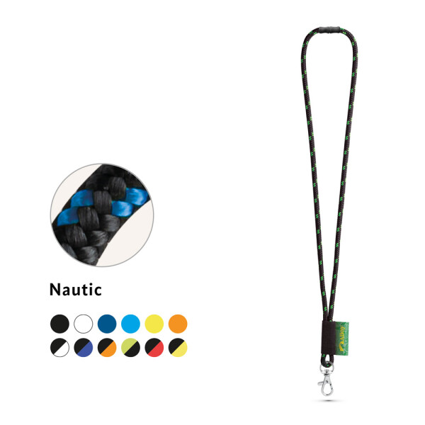 MANSFIELD. Custom polyester lanyard with carabiner