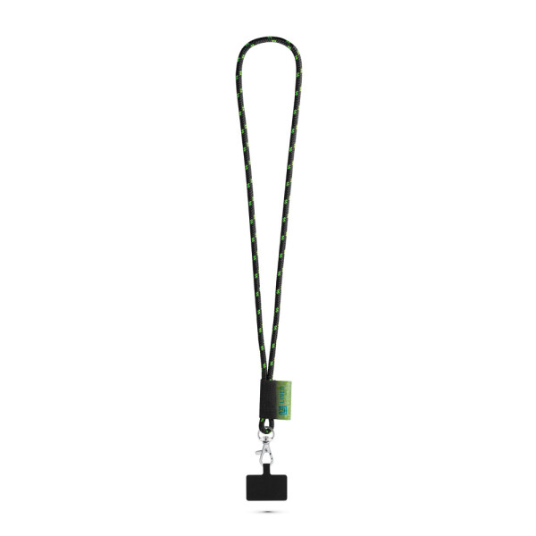 STAFFORD. Custom polyester lanyard with cell phone holder