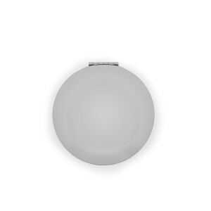 KAYLA. Double-sided round aluminum mirror with magnetic closure - Reklamnepredmety