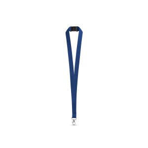 LEEDS. Polyester lanyard with safety clasp - Reklamnepredmety