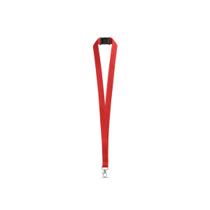 LEEDS. Polyester lanyard with safety clasp - Reklamnepredmety