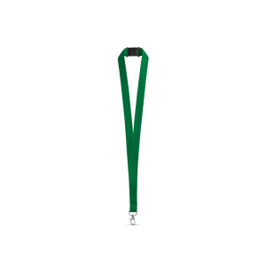 LEEDS. Polyester lanyard with safety clasp - Reklamnepredmety