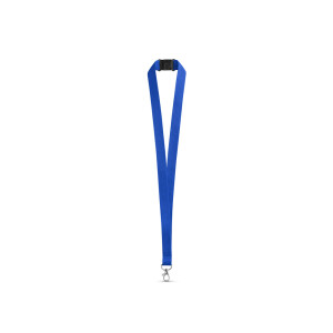 LEEDS. Polyester lanyard with safety clasp - Reklamnepredmety