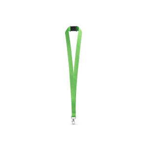 LEEDS. Polyester lanyard with safety clasp - Reklamnepredmety