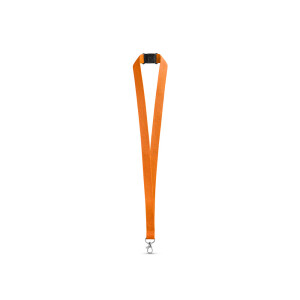 LEEDS. Polyester lanyard with safety clasp - Reklamnepredmety