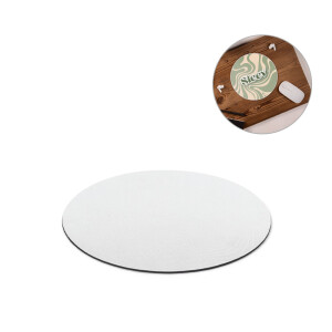 BLAIR ROUND. Round shaped mouse pad with rubber base - Reklamnepredmety
