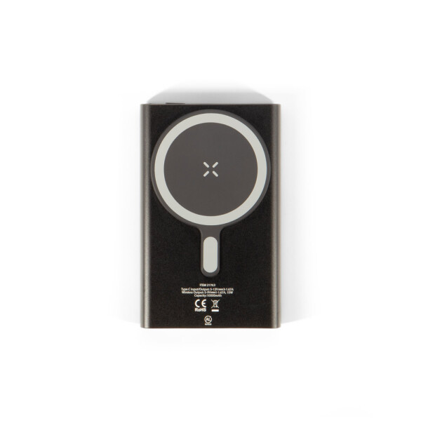 WRIGHT 10. Magnetic power bank with super-fast charging in recycled aluminum and recycled ABS 10.000 mAh