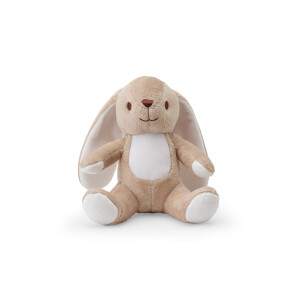 BUGS. Polyester plush toy in the shape of a rabbit, with its own fabric for customization - Reklamnepredmety