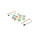 FISHY. Fishing game consisting of 10 wooden fish, ideal for children