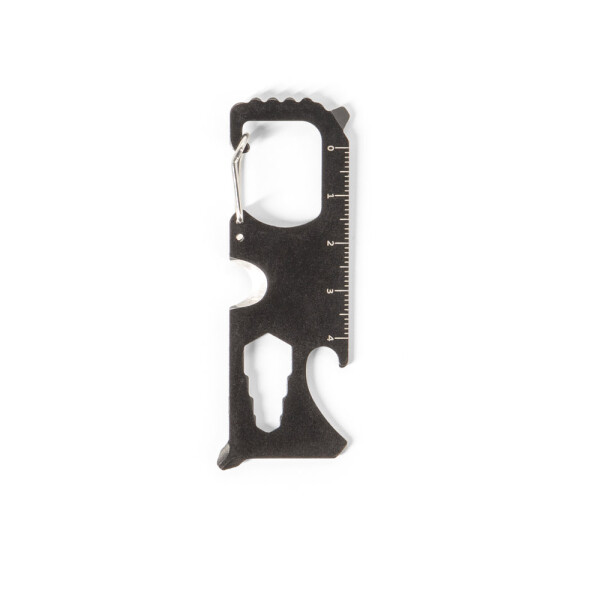 SCREWY. Stainless steel multifunction card with 8 functions