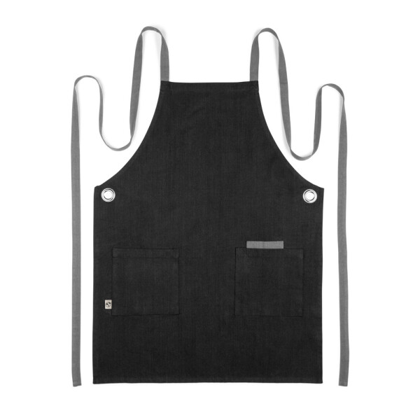 CARDAMOM. Cotton (80% recycled) and polyester (20% recycled) apron (220 g/m²)