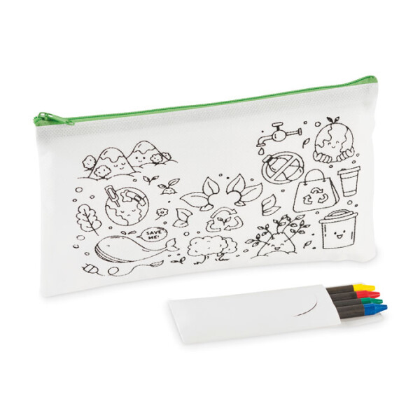 CRAY Pencil case with 4 crayons