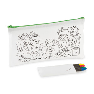 CRAY Pencil case with 4 crayons - Reklamnepredmety