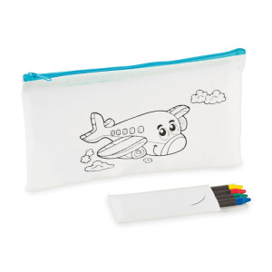 CRAY Pencil case with 4 crayons - Reklamnepredmety