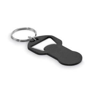 CLAVE Aluminum key ring with opener - Reklamnepredmety