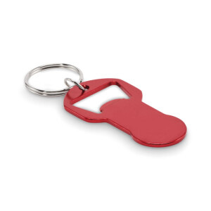 CLAVE Aluminum key ring with opener - Reklamnepredmety