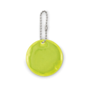GRIN Round reflective keychain - Reklamnepredmety