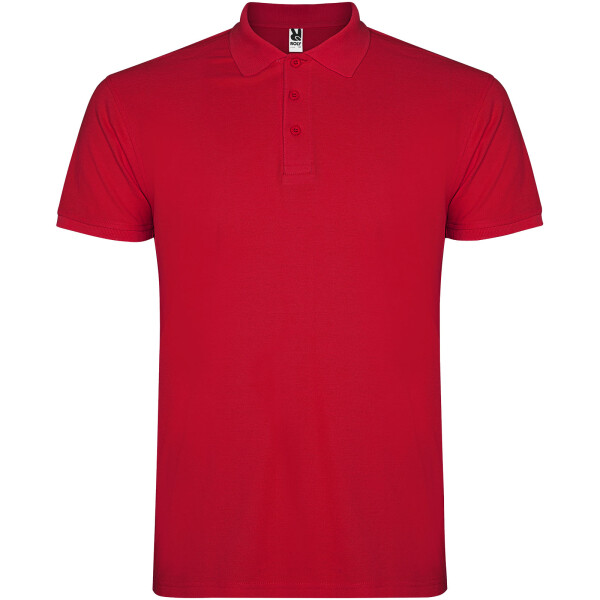 Star short sleeve men's polo