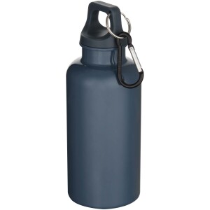 Oregon 400 ml solid colour RCS recycled plastic water bottle with carabiner - Reklamnepredmety