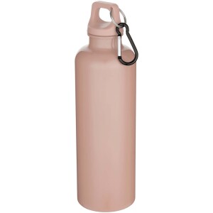Oregon 750 ml solid colour RCS recycled plastic water bottle with carabiner - Reklamnepredmety