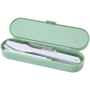 Runa cutlery set with bamboo lid - Reklamnepredmety