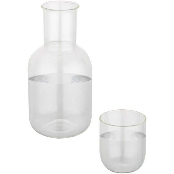 Amelie glass carafe and cup set