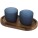 Male wooden serving tray and glass cups set - 12640255 - variant PF 12640255