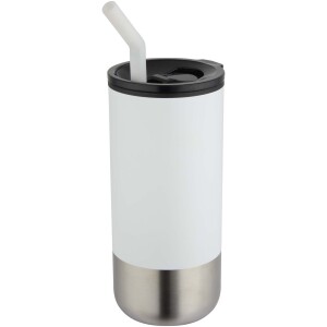 Grayson 480 ml RCS recycled insulated tumbler with straw - Reklamnepredmety