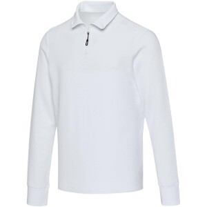 Zeus long sleeve unisex half zip polo - Reklamnepredmety