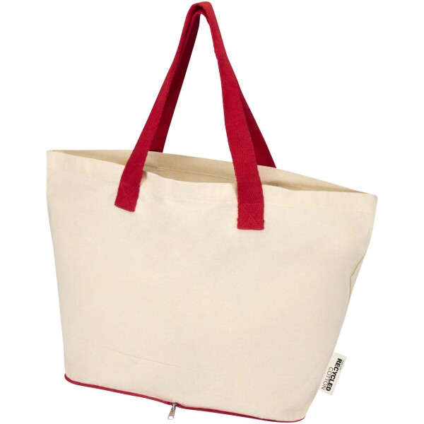 Sierra 140 g/m² GRS recycled foldable cotton tote bag 7L