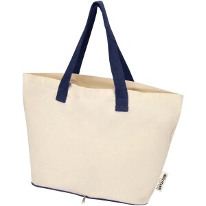 Sierra 140 g/m² GRS recycled foldable cotton tote bag 7L - Reklamnepredmety