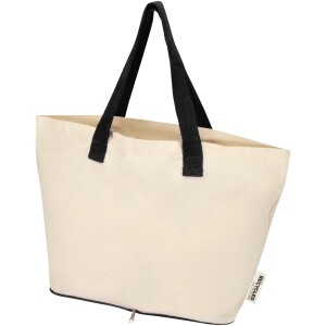 Sierra 140 g/m² GRS recycled foldable cotton tote bag 7L - Reklamnepredmety